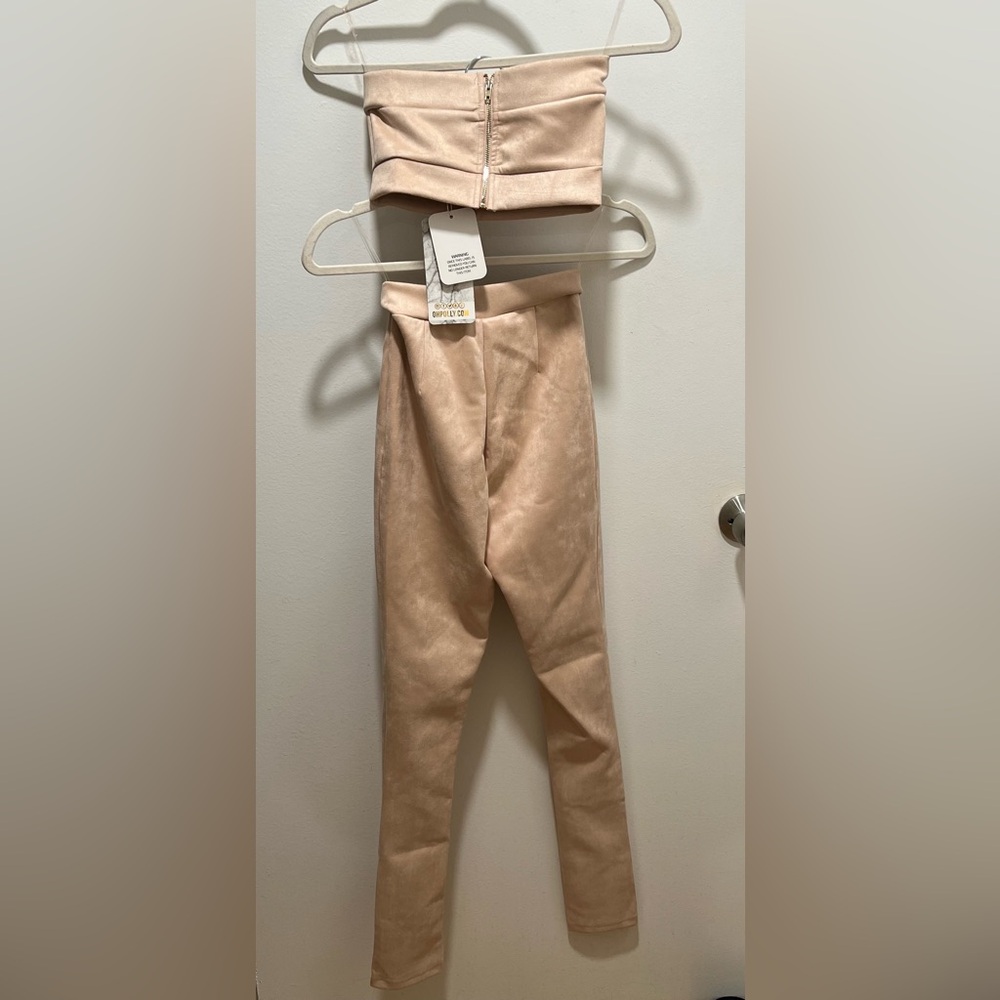 Oh Polly 2 Piece Faux Suede Set - Picture 3 of 6